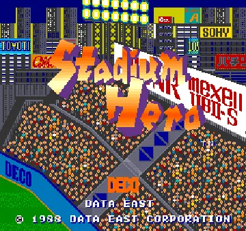 Stadium Hero (Japan) screen shot title